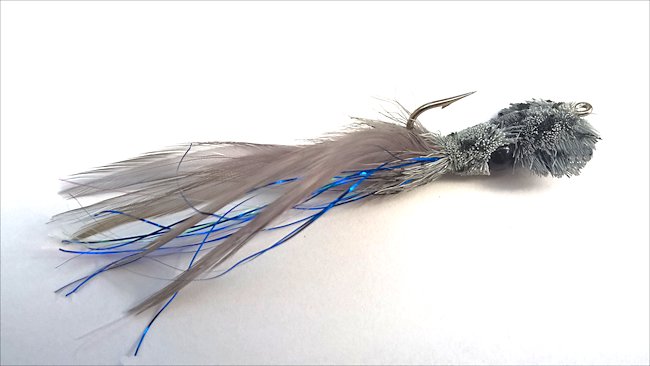 Grey Squid Saltwater Fly for tarpon fishing