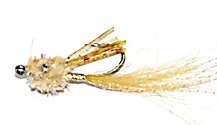 Tan Wiggler saltwater flats shrimp fly pattern