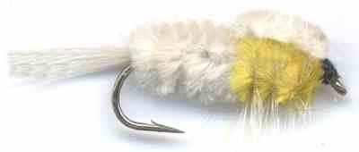 White and Yellow Montana Stonefly Nymph Fly pattern