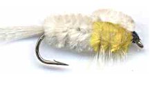 White and Yellow Montana Stonefly Nymph fly pattern