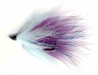 Purple and Blue Alaskabou Steelhead fly pattern