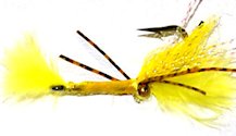Yellow Epoxy Shrimp fly pattern