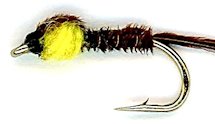 Yellow Pheasant Tail Nymph fly pattern