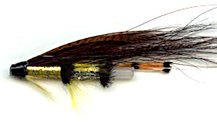 Yellow Torrish 1 1/2 Inch Plastic Salmon Tube fly pattern