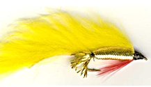 Yellow Zonker Streamer fly pattern